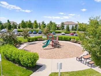 Aerial view of playground